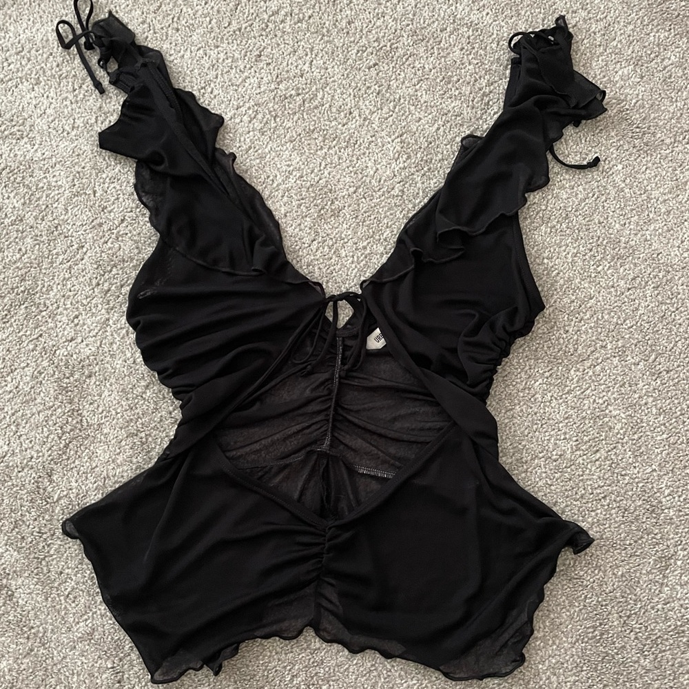 Urban Outfitters Sheer Black Tank 🖤